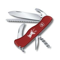 Navaja Victorinox Hunter con mango rojo ergonómico - Cuchillalia.com