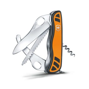 Navaja Victorinox Hunter XTM Grip abierta con mango naranja ergonómico – Cuchillalia.com