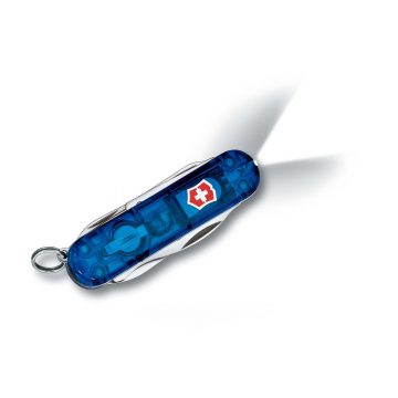 Navaja multiusos cerrada Victorinox Midnite Manager azul transparente de 10 funciones – Cuchillalia.com