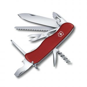 Navaja Victorinox Outrider con mango rojo ergonómico - Cuchillalia.com