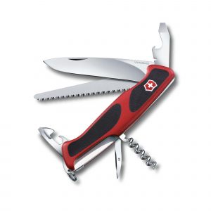 Navaja Multiusos Victorinox Ranger 55 Grip con mango ergonómico rojo - Cuchillalia.com