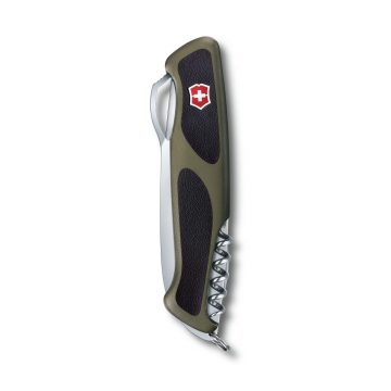 Navaja Victorinox Ranger 61 M Grip cerrada con mango ergonómico verde – Cuchillalia.com