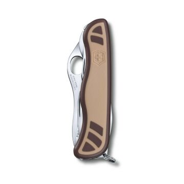 Navaja Victorinox Trailmaster MW Grip cerrada con mango marrón ergonómico – Cuchillalia.com