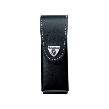 Funda negra de piel para el cinturón para multiusos grandes de Victorinox – Cuchillalia.com