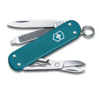 Navaja multiusos Victorinox Classic SD Alox Wild Jungle con mango de aluminio - Cuchillalia.com