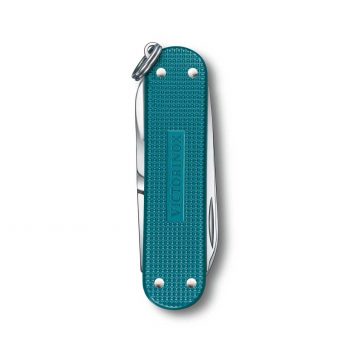 Reverso de la navaja multiusos Victorinox Classic SD Alox Wild Jungle con mango de aluminio – Cuchillalia.com