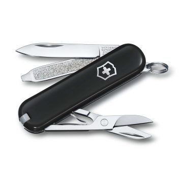 Navaja multiusos Victorinox Classic SD Dark Illusion en negro – Cuchillalia.com