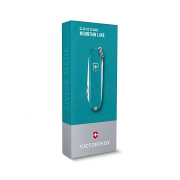 Envase de la navaja multiusos Victorinox Classic SD Mountain Lake – Cuchillalia.com