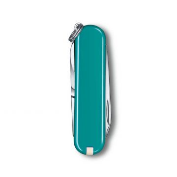 Reverso de la navaja multiusos Victorinox Classic SD Mountain Lake – Cuchillalia.com