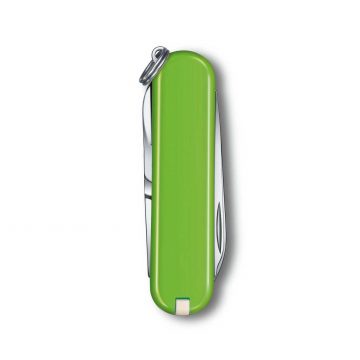 Reverso de la navaja multiusos Victorinox Classic SD Smashed Avocado en morado – Cuchillalia.com