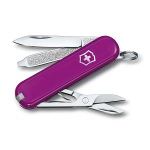 Navaja multiusos Victorinox Classic SD Tasty Grape en morado - Cuchillalia.com