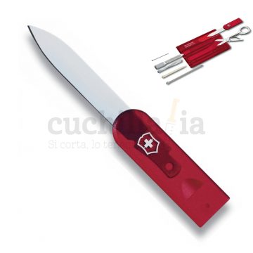 Abrecartas de recambio original para la Victorinox Swiss Card rojo transparente A.6510.T – Cuchillalia.com