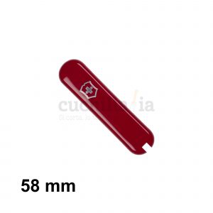 Cacha delantera de 58 mm en color rojo de recambio para navajas multiusos Victorinox C-6200.3 - Cuchillalia.com