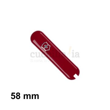 Cacha delantera de 58 mm en color rojo de recambio para navajas multiusos Victorinox C-6200.3 – Cuchillalia.com
