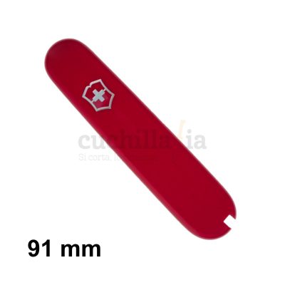 Cacha delantera de 91 mm en color rojo de recambio para navajas multiusos Victorinox C-3600.3 - Cuchillalia.com