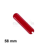 Cacha trasera de 58 mm en color rojo de recambio para navajas multiusos Victorinox C-6200.4 - Cuchillalia.com