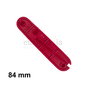 Reverso de la cacha trasera de 84 mm en color rojo de recambio para navajas multiusos Victorinox C-2300.4 – Cuchillalia.com