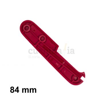 Reverso de la cacha trasera de 84 mm en color rojo de recambio para navajas multiusos Victorinox C-2600.4 – Cuchillalia.com