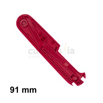 Reverso de la cacha trasera de 91 mm en color rojo de recambio para navajas multiusos Victorinox C-3500.4 – Cuchillalia.com