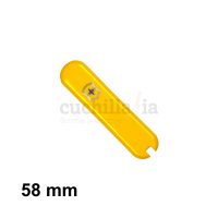 Cacha delantera de 58 mm en color amarillo de recambio para navajas multiusos Victorinox - C-6208.3 - Cuchillalia.com