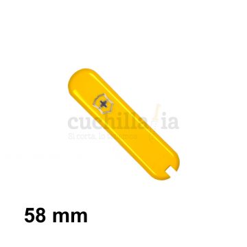 Cacha delantera de 58 mm en color amarillo de recambio para navajas multiusos Victorinox – C-6208.3 – Cuchillalia.com