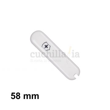 Cacha delantera de 58 mm en color blanco de recambio para navajas multiusos Victorinox – C-6207.3 – Cuchillalia.com