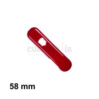 Cacha delantera de 58 mm en color rojo de recambio para navajas multiusos Victorinox con linterna C-6200.1 - Cuchillalia.com