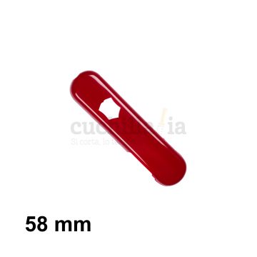 Cacha delantera de 58 mm en color rojo de recambio para navajas multiusos Victorinox con linterna C-6200.1 – Cuchillalia.com