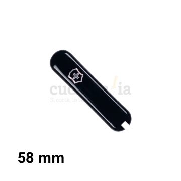 Cacha delantera de 58 mm en color negro de recambio para navajas multiusos Victorinox C-6203.3 – Cuchillalia.com