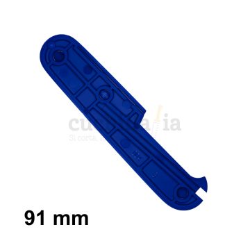 Reverso de la cacha trasera de 91 mm en color azul de recambio para navajas multiusos Victorinox – C-3602.4 – Cuchillalia.com