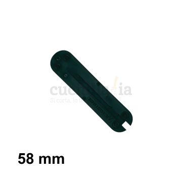 Reverso de la cacha trasera de 58 mm en color verde de recambio para navajas multiusos Victorinox C-6204.4 – Cuchillalia.com