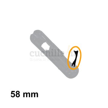 Reverso de la tapa para la pila de las multiusos Victorinox de 58 mm con linterna de color negro – A.6149.3 – Cuchillalia.com