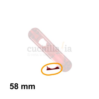 Tapa para la pila en rojo transparente de las navajas de 58 mm de Victorinox con linterna A.6149.T - Cuchillalia.com