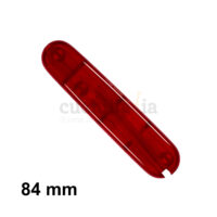 Cacha trasera de 84 mm en color rojo transparente de recambio para navajas multiusos Victorinox C-2300.T4 - Cuchillalia.com