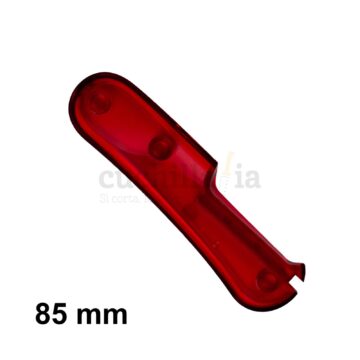 Reverso de la cacha trasera de 85 mm en color rojo transparente de recambio para navajas multiusos Victorinox C-2700.ET4 – Cuchillalia.com
