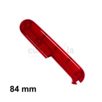 Cacha trasera de 84 mm en color rojo transparente de recambio para navajas multiusos Victorinox - C-2600.T4 - Cuchillalia.com