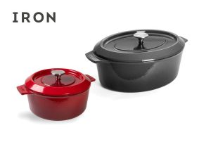 Cocottes Woll Iron rojo y gris
