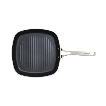 Vista superior de la parrilla de cerámica de 26×26 cm de Kyocera – CGP-10 – Cuchillalia.com
