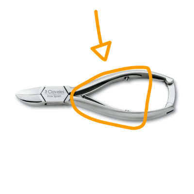 Muelles tipo pletina con sus dos tornillos para los alicates de pedicura 3 Claveles 12141 - Cuchillalia.com