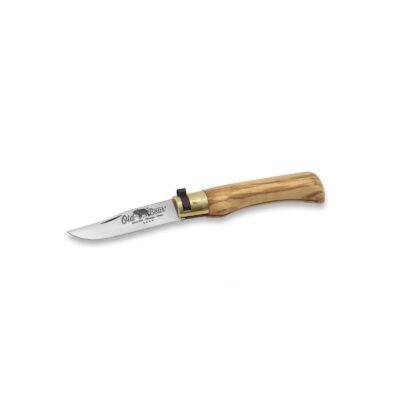 Navaja de 7 cm talla S con mango de olivo Old Bear Classical 9307/17_LU - Cuchillalia.com