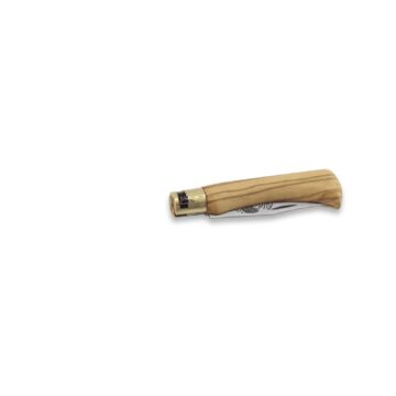 Navaja de 8 cm talla M con mango de olivo Old Bear Classical 9307/19_LU – Cerrada – Cuchillalia.com