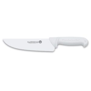 Cuchillo carnicero de 20 cm con mango blanco Filarmónica 5501 - Cuchillalia.com