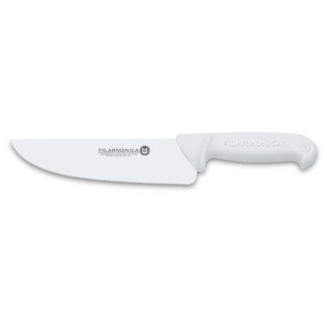 Cuchillo carnicero de 20 cm con mango blanco Filarmónica 5501 – Cuchillalia.com