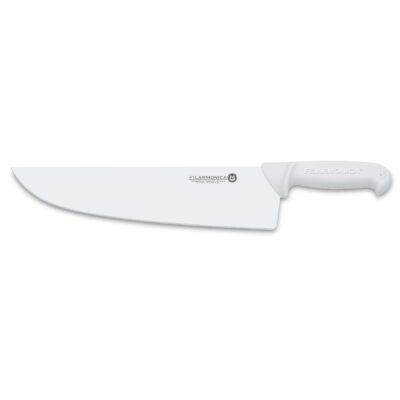 Cuchillo carnicero de 32 cm con mango blanco Filarmónica 5505 - Cuchillalia.com