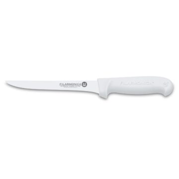 Cuchillo deshuesador de 18 cm con mango blanco Filarmónica 5512 – Cuchillalia.com