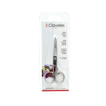 Blister de las tijeras de costura catalanas de 10 cm (4″) – 3 Claveles 15 – Cuchillalia.com