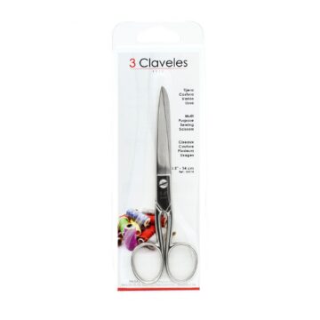 Blister de las tijeras de costura catalanas de 14 cm (5,5″) – 3 Claveles 18 – Cuchillalia.com