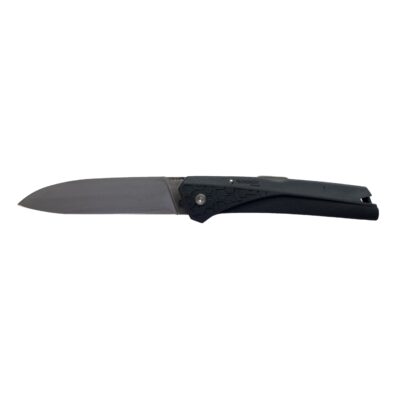 Navaja gris antracita Kiana Origine con filo liso - Cuchillalia.com