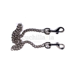 Cadena metálica gruesa de 38 cm con doble mosquetón Victorinox 4.1814 - Cuchillalia.com