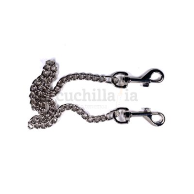 Cadena metálica gruesa de 38 cm con doble mosquetón Victorinox 4.1814 - Cuchillalia.com
